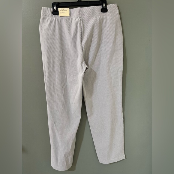 Max Stidio NWT pull on trouser high rise ankle length size XL blue and white - Picture 6 of 6